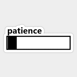 Level of patience Sticker